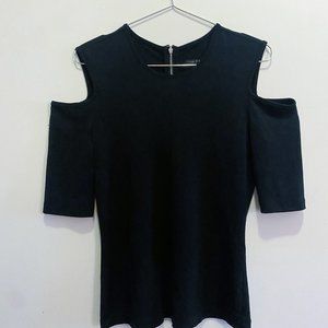 Rag & Bone Cutout Shoulder Quarter-Sleeve Blouse